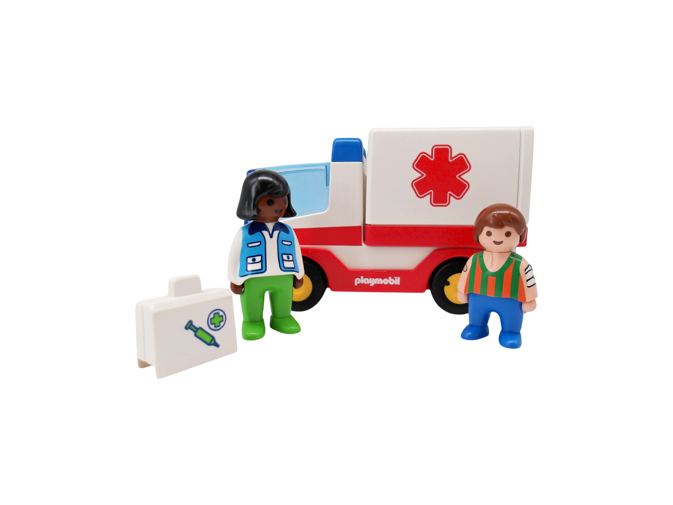 Acheter Playmobil 1.2.3. - Ambulance - Set 9122 Bon état - 11,90 € Playmobil 1.2.3. - Ambulance - Set 9122 Bon état - reconditionné disponible sur Label Emmaüs